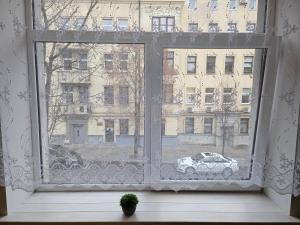 Kauno apartamentai Big room king size bed