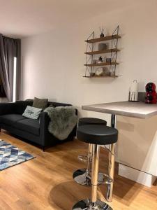Appartements Elegant F2 luxueux proche Suisse : photos des chambres