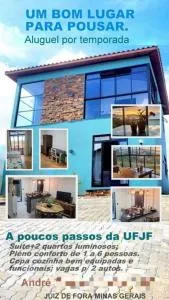 Casa inteira, novíssima, 3 quartos, 2 BH, 800m da UFJF - Paula Lima