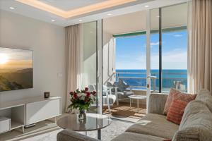 Beach front apartment with pool