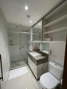 Estiloso Flat Brisas do Lago com terraço