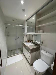 Estiloso Flat Brisas do Lago com terraço