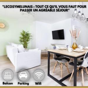 LeCosyMelunais : Parking gratuit + Balcon aménagé