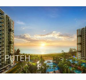 PUTEH Timurbay Beachfront Private SEA view Suite Kuantan