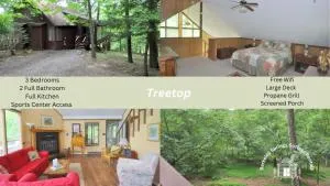 Treetop Cabin -- Pool Access - Fireplace - Grill - Screen Porch - Deck - Wifi - Golf Nearby - مرتينسبورغ
