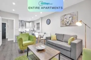 Crown Place 2 & 3 Bedroom Luxury Apts with Parking in Shepperton By 360Stays - 泰晤士河畔沃尔顿