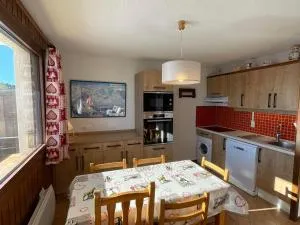 Beau studio cabine confortable aux Saisies, Sud, TV, lave-vaisselle, lave-linge - FR-1-293-141 - Hauteluce