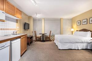 Cascade Lodge suite, 2 hot tubs, year round heated pool, gym, sauna, change rooms & showers, WIFI, cable TV, ski & snowboard valet service, boot & glove dryer