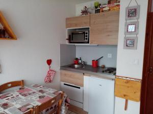 Appartements Studio cosy 4 pers, RDC, Sud, a 300m des pistes et 250m commerces, bien equipe, animaux admis. - FR-1-733-116 : photos des chambres