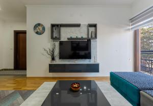 Among the pine trees