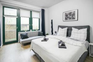 Ferienwohnung Lorenz mit kostenlosem Parkplatz Boxspringbett Küche