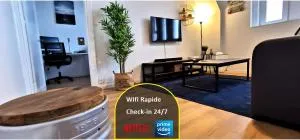 Reims Appart - Idéal pour Pro en déplacement *Wifi rapide *Vue panoramique *Parking facile - Wattrelos