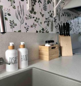 Nybyggt boende nära hav och natur.