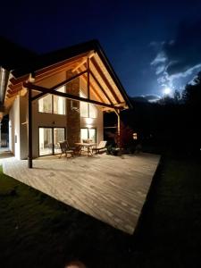 Alpine Wooden Villa with a View