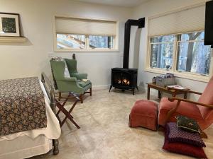 Robins Nest 10 min to Asheville Biltmore bkfst hot tub fireplace sparkling water