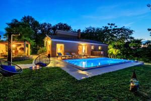 Villa Ferlini in Central Istria with private 10000 m2 garden, wellness & family activities on plot