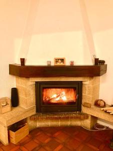 Cheerful villa with fireplace, bath-tub and garden