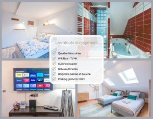 Appartements Le havre du Parc, maison de ville ideale pour famille a 25min de Paris - Wi-Fi : photos des chambres
