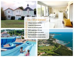 "MOULIN VERT RIVAGE" Maison, 6 personnes, au coeur du golf, village vacances, accès piscines gratuit