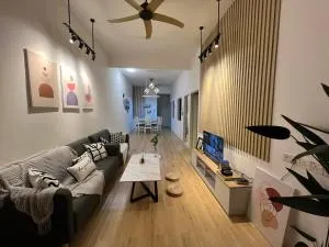 DeMUJI 4BR 10PAX 3Min to ECM KCM, PS4 - Kampong Darat Mak Bar