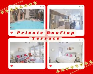 Private Rooftop Terrance-Walk Score 81-Shopping District-King Bed-Parking 4003