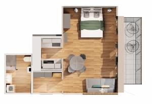 Diamante ampio monolocale stile chalet alpino