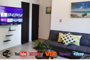 Depa Familiar PB 6pax con Alberca Rodeado de Restaurantes Zona Segura