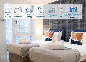 Four Bedroom House By Keysleeps Short Lets Milton Keynes Contractor Campbell Park Central Location