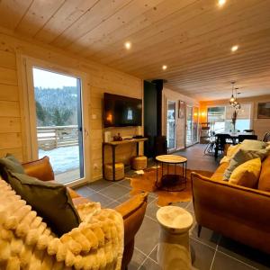 Maisons de vacances CHALET LES 2 MARMOTTES 4 etoiles Bain nordique, Petanque : photos des chambres