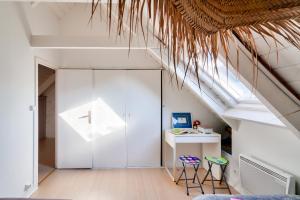 Maisons de vacances Escapade dans une belle longere a Penmarch : photos des chambres