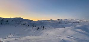 Delikat hytte omgitt av Hallingdals vakre fjell