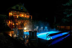 Domek całoroczny RYSIÓWKA na Kaszubach z basenem banią sauną bilardem na wyłączność - Ostrowite Leśna Dolina