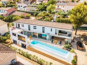 Villa Familiale avec Piscine, 4 Chambres, BBQ et Clim à La Cadière-d'Azur - FR-1-770-21 - 拉卡迪埃达聚