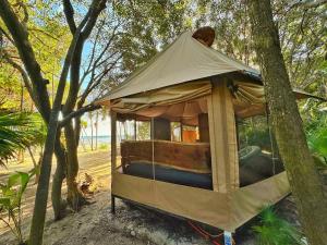 Beachfront luxury glamping