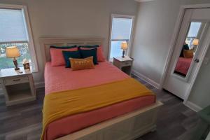 Waterfront home with private dock, walk to beach