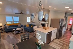 Waterfront home with private dock, walk to beach