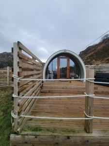 Handa pod in scottish highlands.