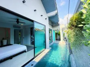 Stylish 3br Villa walk to beautiful beach shared pool - Ban Bo Han