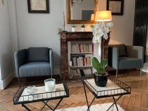 Villas Maison entiere proche tram 170 m2 jardin parking : photos des chambres