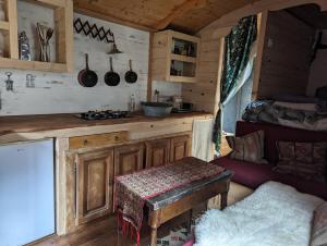 Chalets roulotte a la mauvaise herbe : photos des chambres