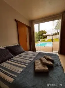 Quiosque com piscina e vista - Muçum