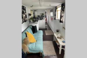 Narrow Boat moored in London