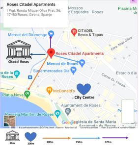 Citadel Oliva 4p Roses, Beach & Centre, Private Parking, Terrace