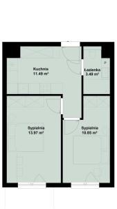 Dwupokojowy apartament Polanka Poznań