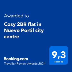 Cosy 2BR flat in Nuevo Portil city centre