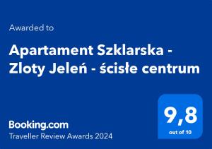 Apartament Szklarska - Zloty Jeleń - ścisłe centrum