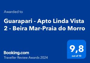 Guarapari - Apto Linda Vista 2 - Beira Mar-Praia do Morro