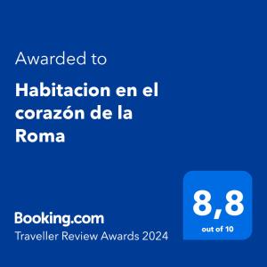 Habitacion en el corazón de la Roma