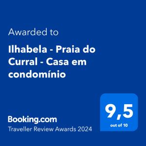 Ilhabela - Praia do Curral - Casa em condomínio