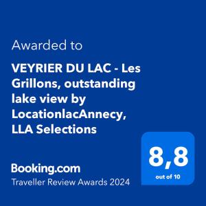 Maisons de vacances La Villa des Grillons, outstanding lake view and private garden - LLA Selections by Location Lac Annecy : Maison 3 Chambres